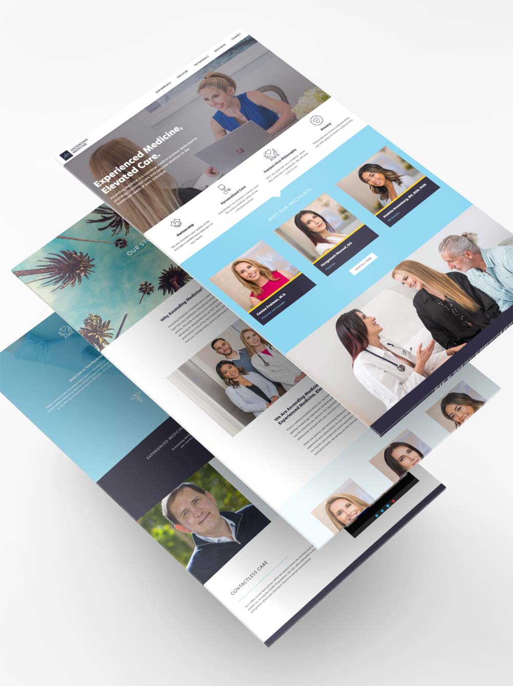 Ascending Medicine branding and web design project