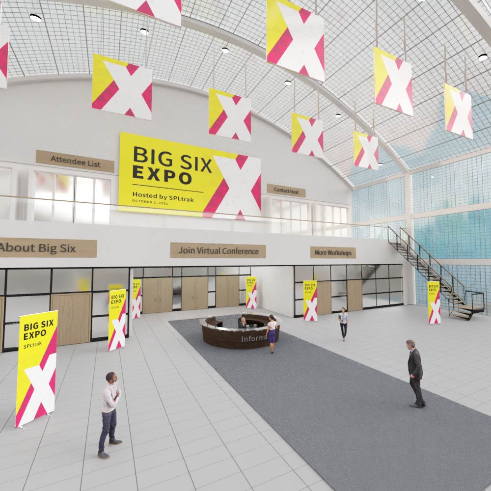 SPLtrak virtual conference lobby