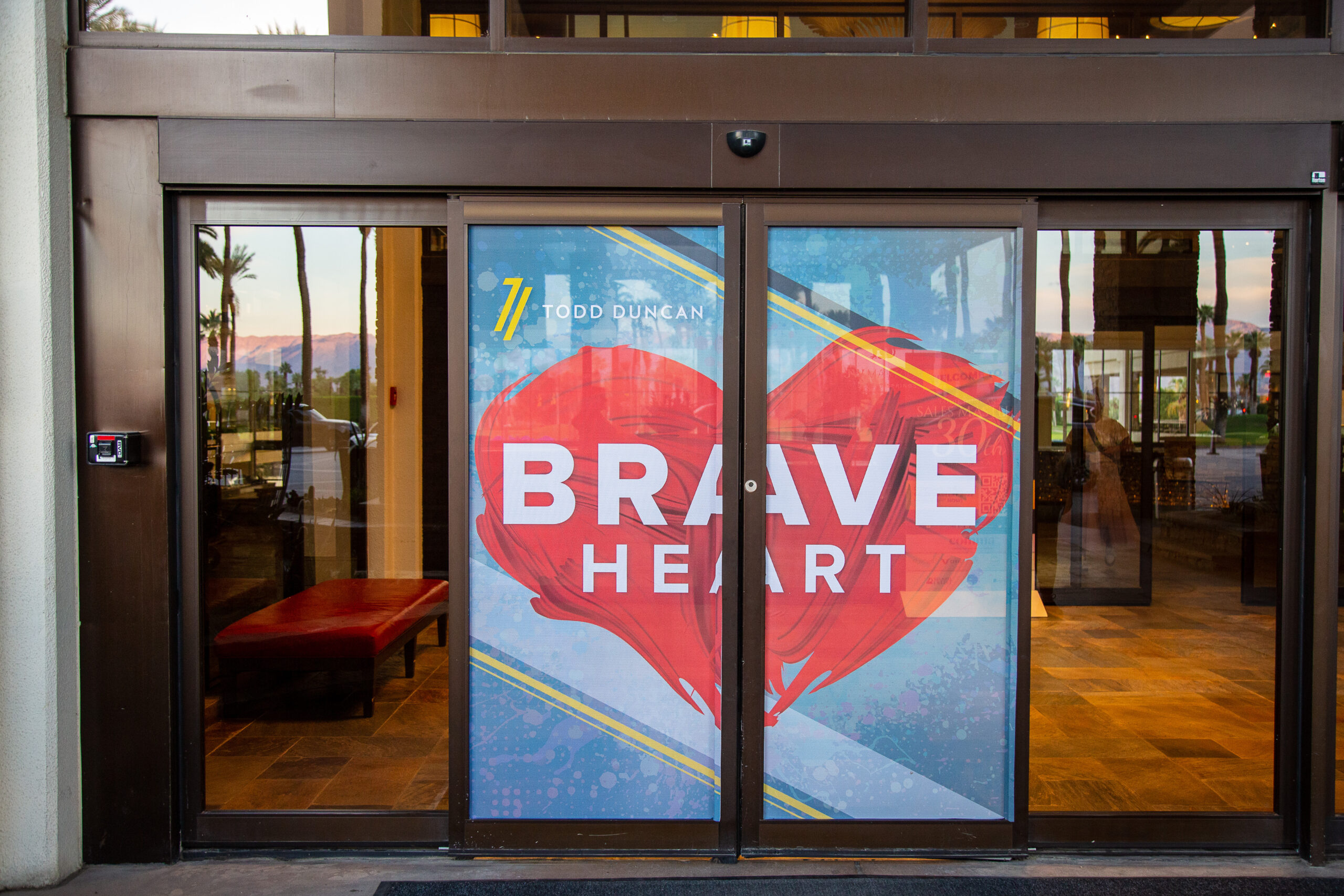 Todd Duncan's Sales Mastery 30th Anniversary 2022 entrance doors