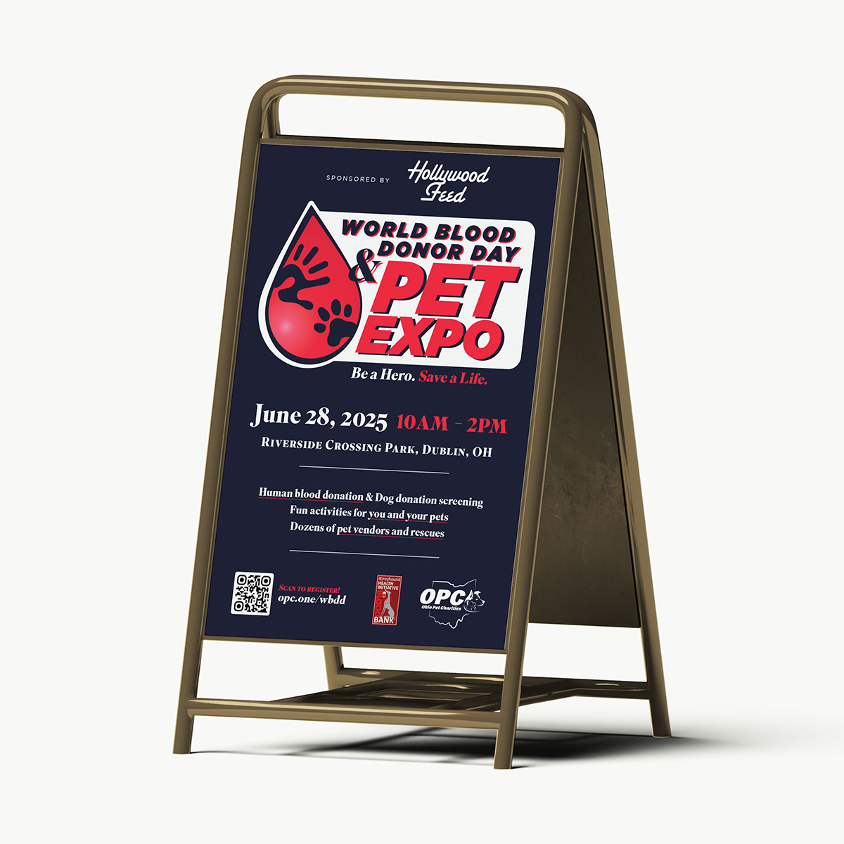 World Blood Donor Day signage