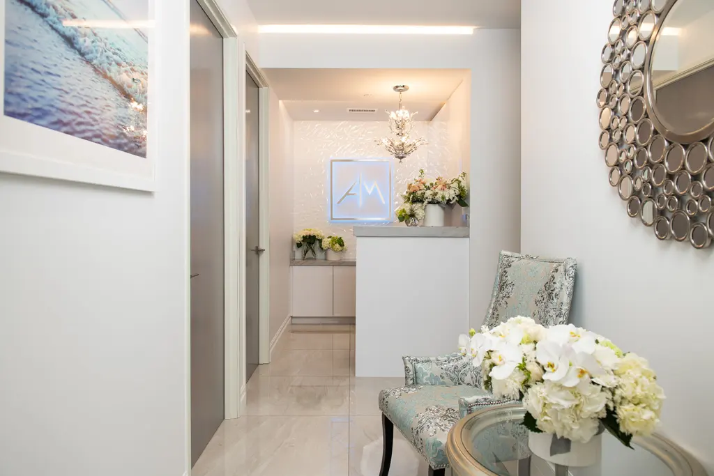 Ascending Medicine logo (developed by Chimento Agency) displayed in Beverly Hills office