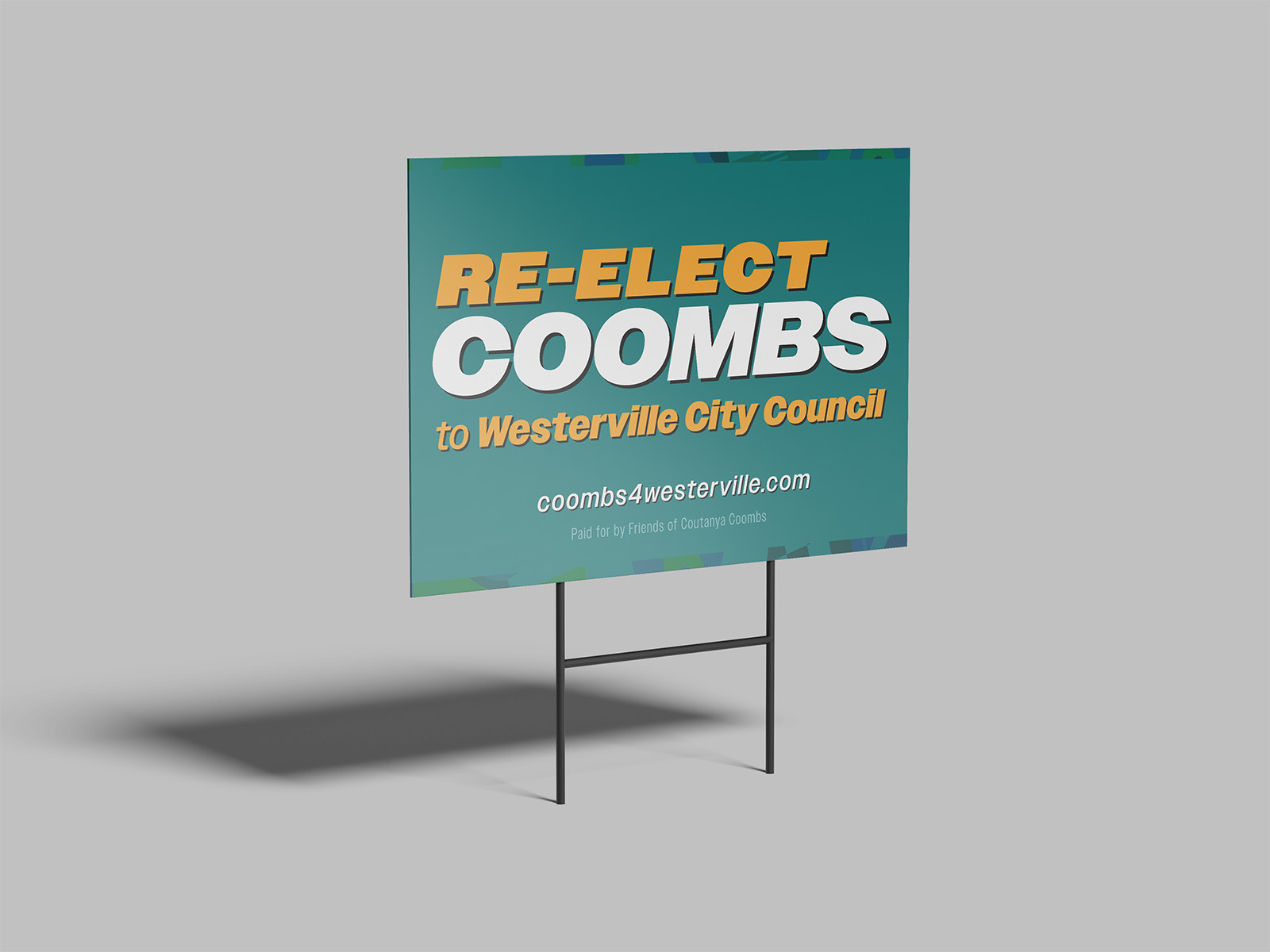 Re-Elect Coombs logo on dark background