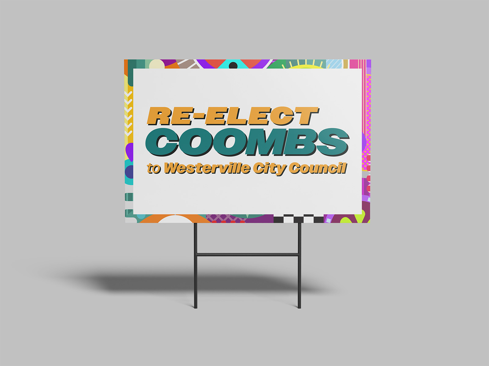 Re-Elect Coombs custom campaign logo design